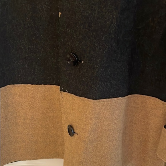 Jones New York Black and Tan Pea Coat - Picture 3 of 12